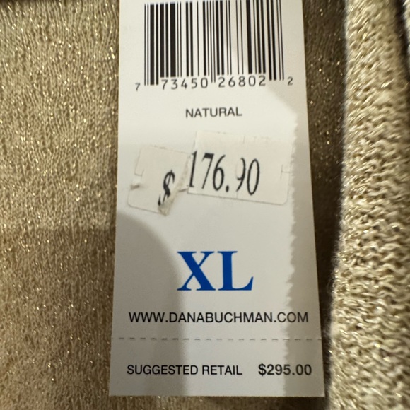 Dana Buchman Gold Ruffle Cardigan - Picture 2 of 4